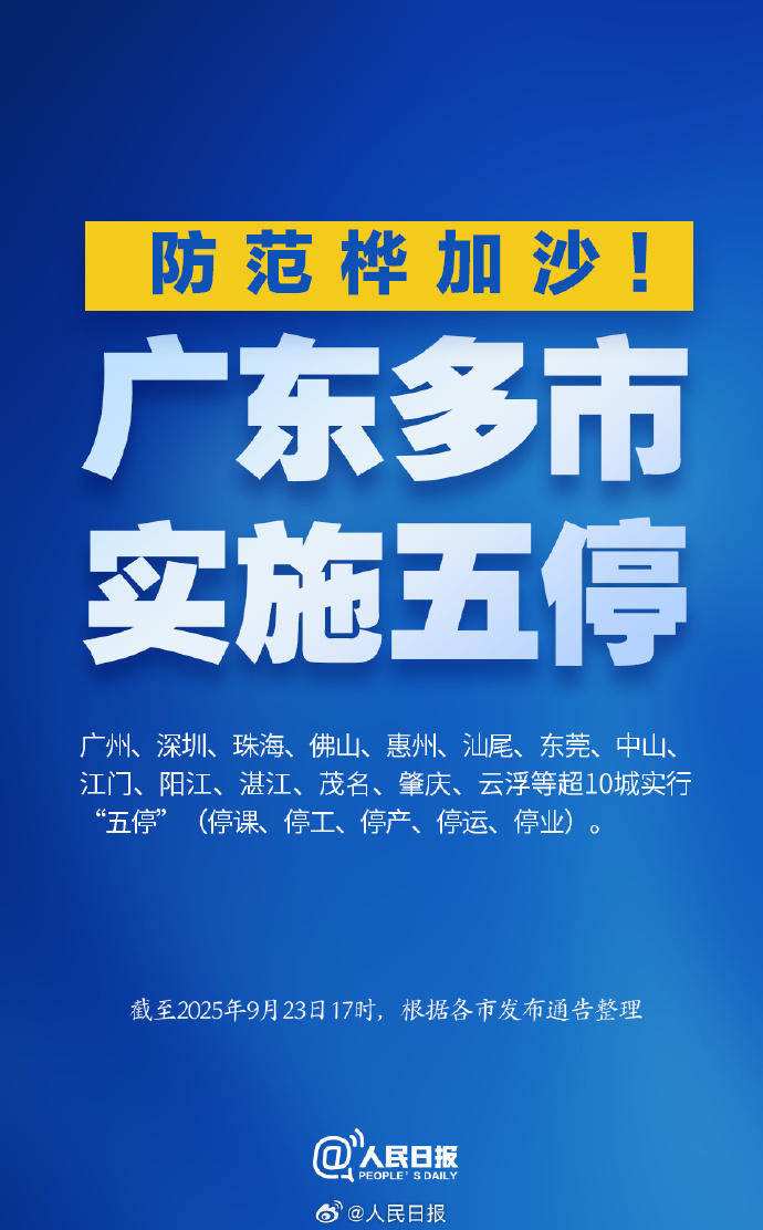 广东省加强台风防范工作，确保人民安全